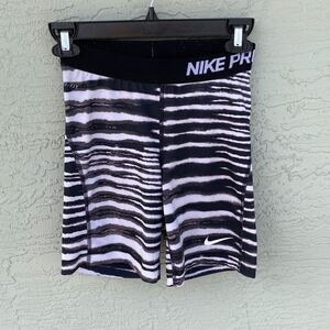 Nike Sz S Pro Core TIGER Printed Compression Running Shorts Dri-Fit